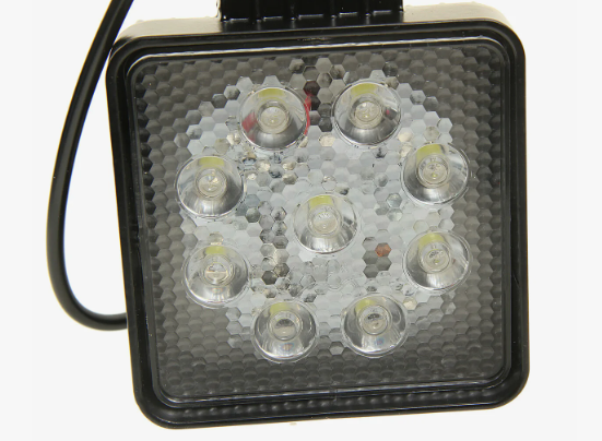 фара ФР-230 рабочая (LED 27w/30;9*3w) 3100lm узкий луч,квадрат. корпус кт.