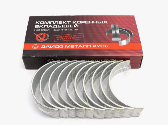 вкладыши Р2 кор. (109.5мм) ЯМЗ-238 "Дайдо Металл Русь" кт.